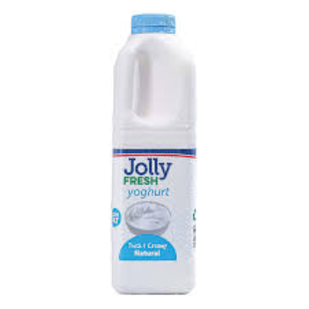 JOLLY FRESH NATURAL YOGHURT 1LTR